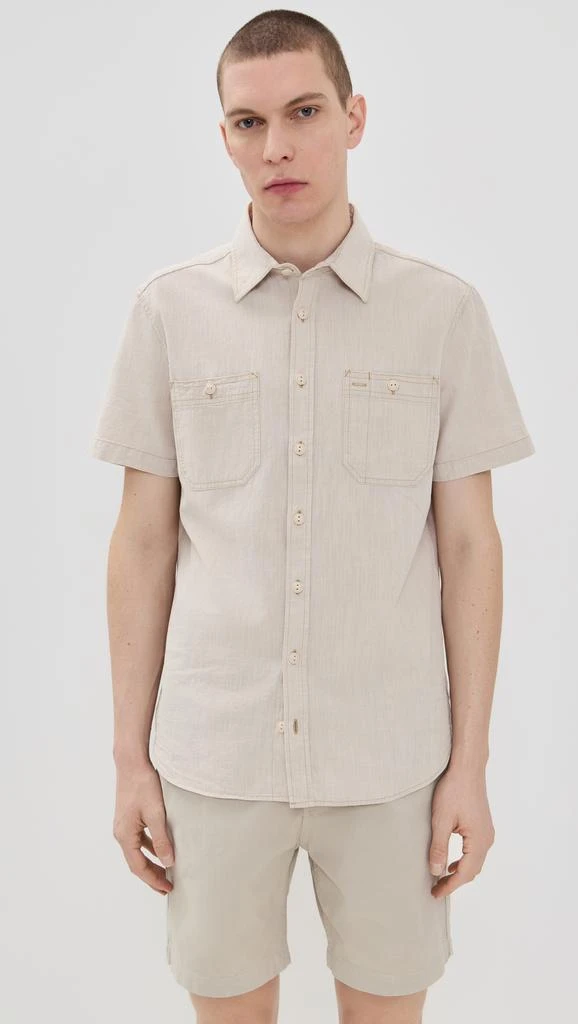 Taylor Stitch Chambray Surplus Short Sleeve Shirt 1