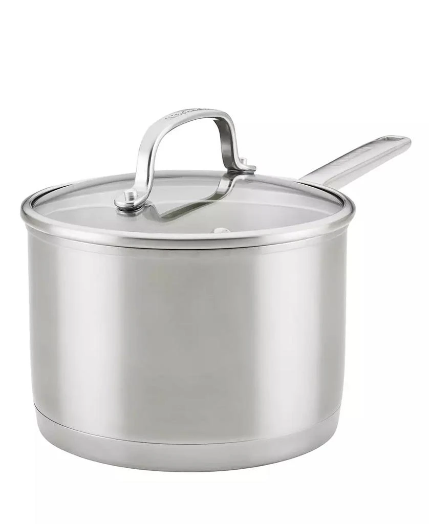 KitchenAid 3 Ply Base Stainless Steel 3 Quart Saucepan with Lid 7