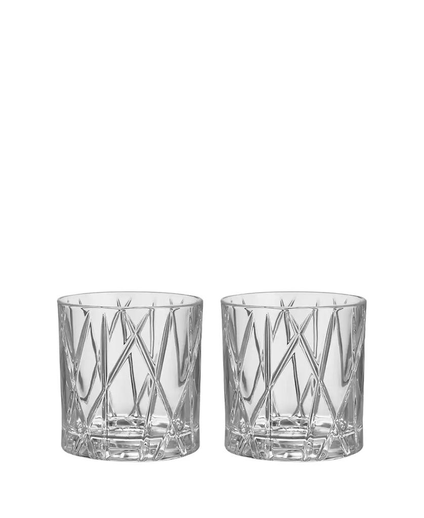 Orrefors City Old Fashioned Barware Set of 2