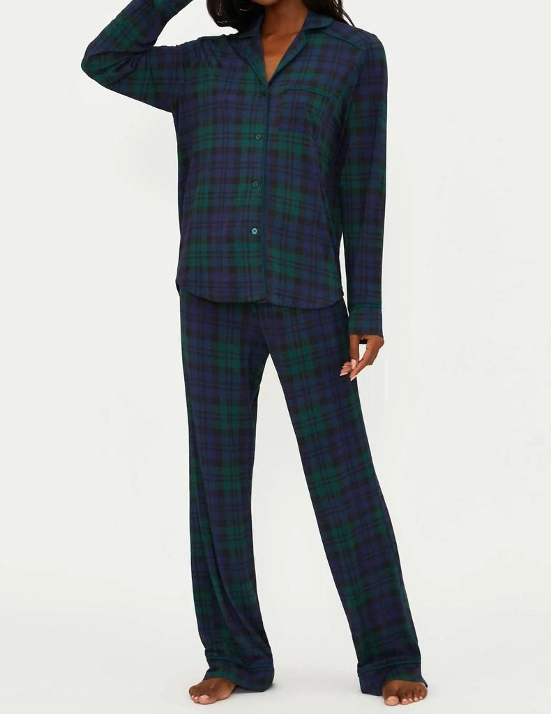 Beach Riot Livy Top 
Connie Pant Set In Wintergreen Plaid