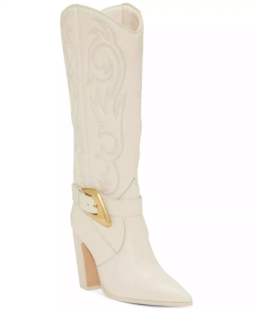 Vince Camuto Women's Biancaa Extra Wide-Calf Buckled Cowboy Dress Boots 1