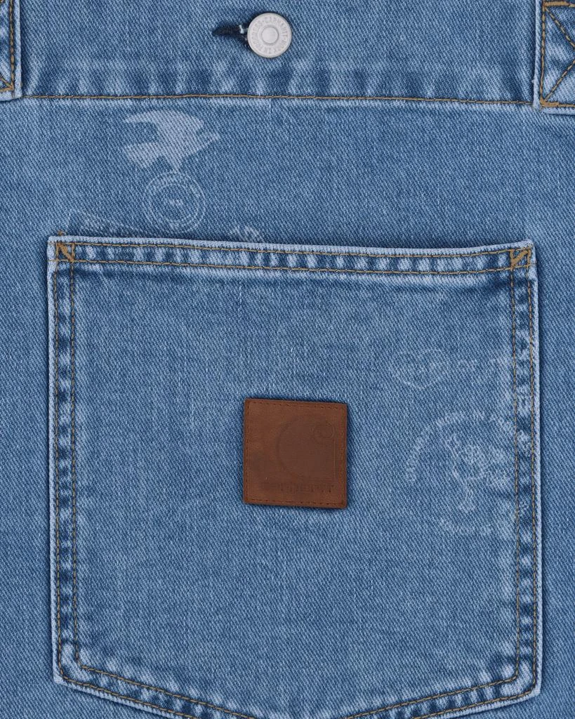 Carhartt WIP Stamp Tote Bag Blue Bleached 4