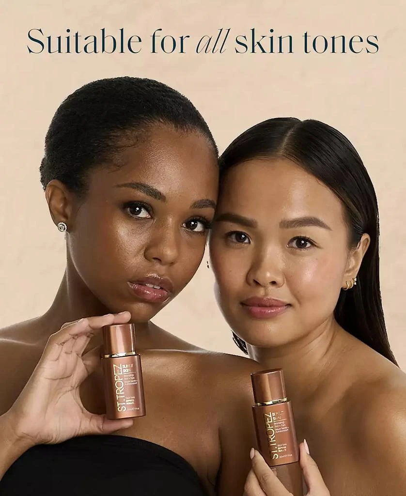 St. Tropez Sunlit Skin Bronzing Tint + Tan, 1 oz. 3
