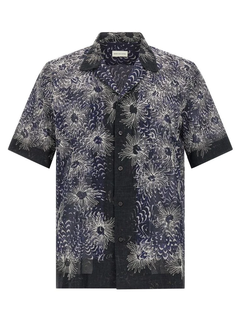 Dries Van Noten Dries Van Noten Embroidered Short-Sleeved Shirt from Cettire