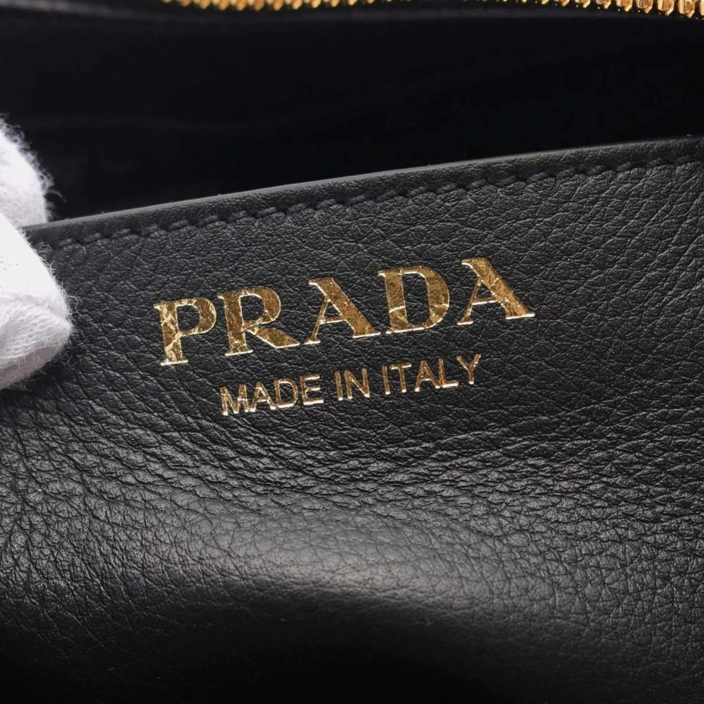 Prada Prada Black Leather Hobo Bag 4