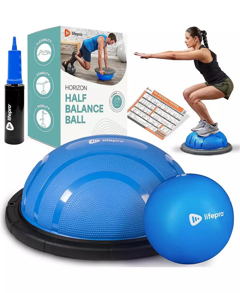 LifePro Half Balance Ball Trainer - Stability Ball for Full Body Workout 
Physical Therapy Exercise