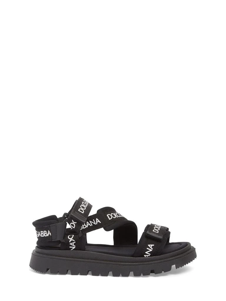 Dolce & Gabbana Logo Lycra Strap Sandals 1