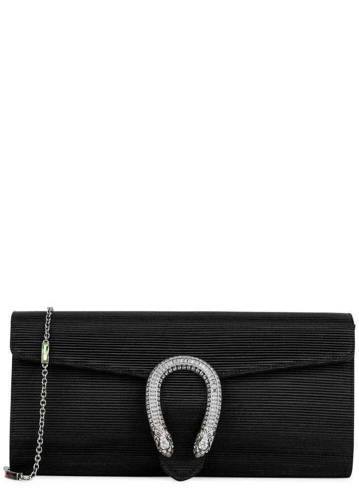 Gucci Dionysus ribbed satin clutch 1