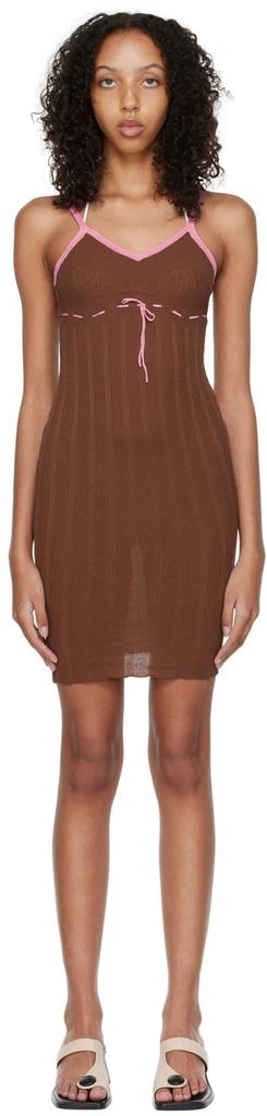 Gimaguas Brown Illetes Minidress 1