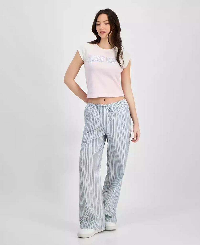 Self Esteem Juniors' Seersucker Drawstring Lounge Pants 1
