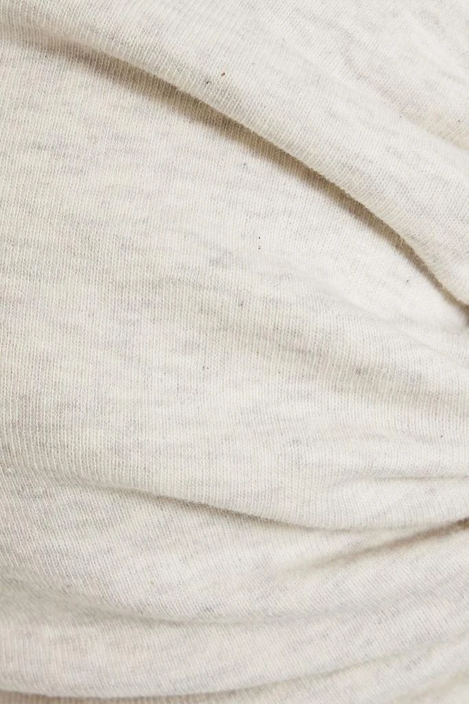 ROSETTA GETTY Cropped mélange cotton-jersey top 4