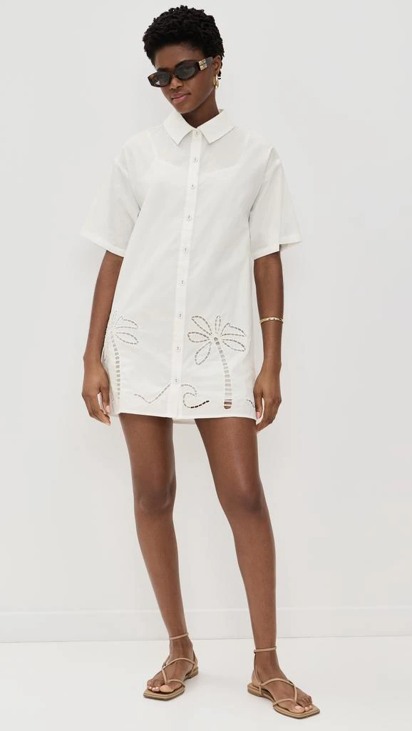 MINKPINK Romina Broderie Shirt Dress 4