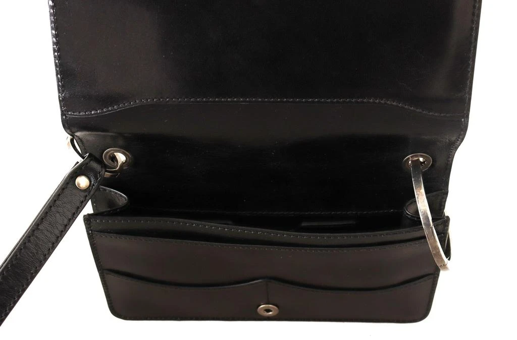 Dolce & Gabbana Dolce & Gabbana Black Leather Wristlet Mini Bag Card Bill Wallet 5