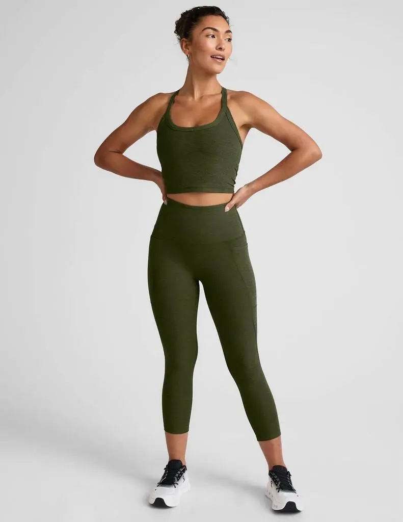 Beyond yoga Beyond Yoga - Space Dye Out Of Pocket High Waisted Midi Legging