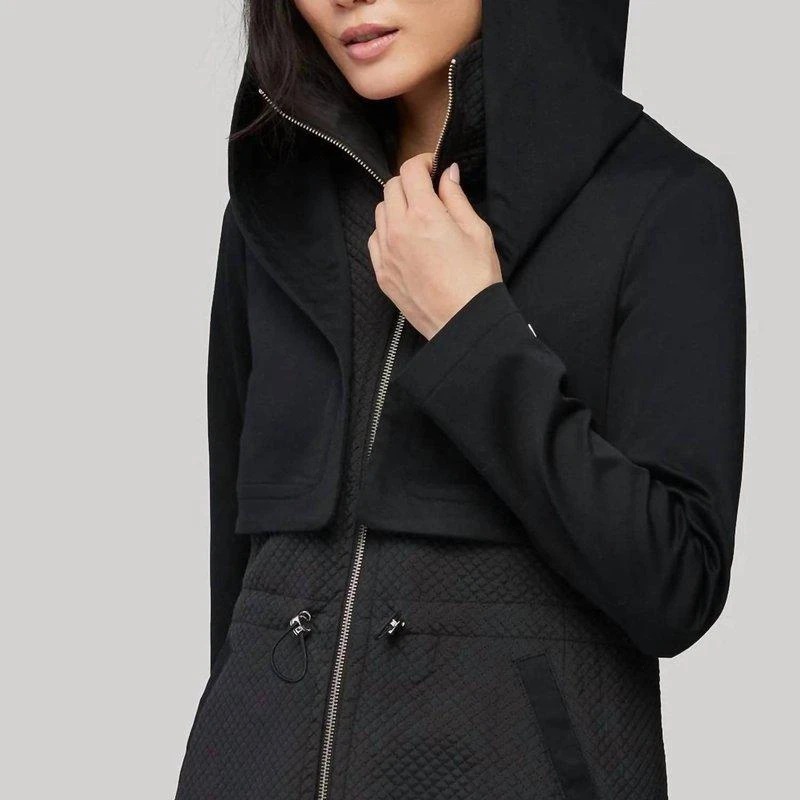 Soia & Kyo Mixed Media Coat With Dramatic Hood And Thermolite Fill 2