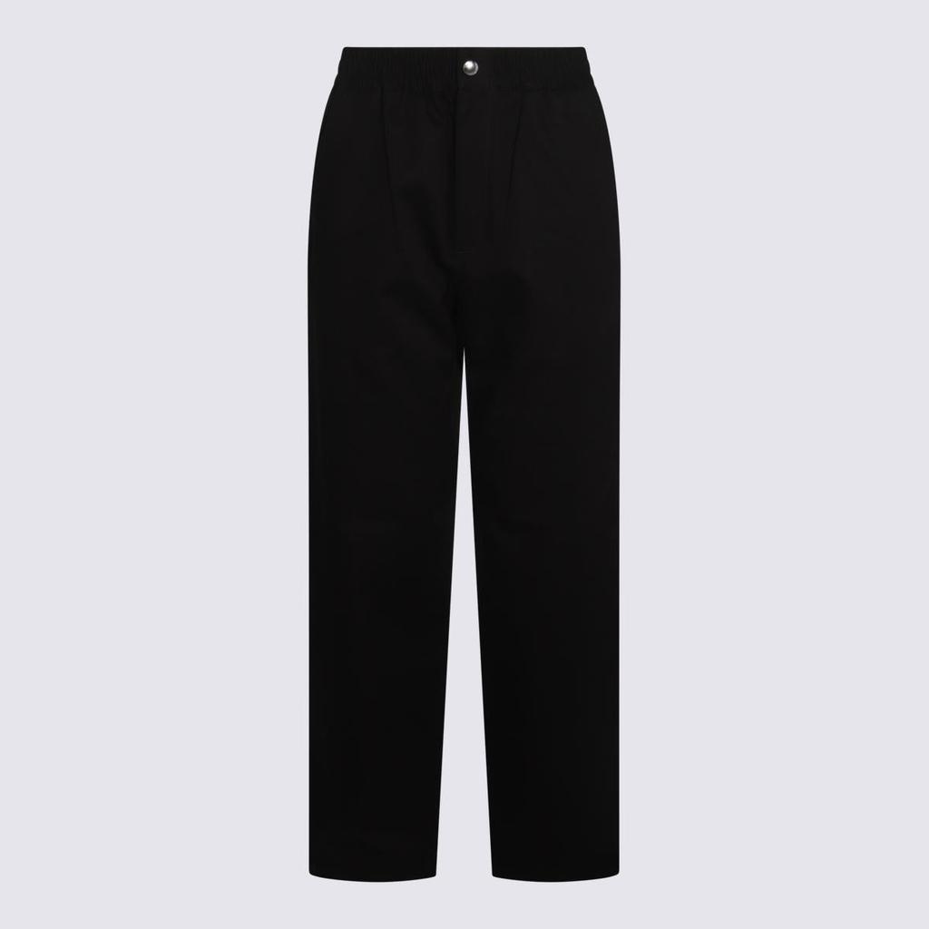 Maison Kitsune Maison Kitsuné Black Cotton Pants