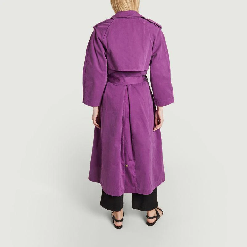 Modetrotter Swan Trench Coat Violet MODETROTTER 3