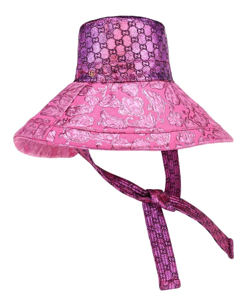 Gucci GG Monogram Metallic Sun Hat 1