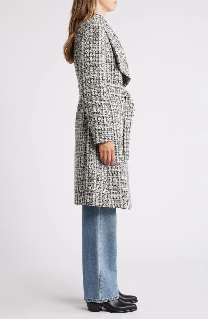 Sam Edelman Tweed Drape Lapel Wrap Coat 3