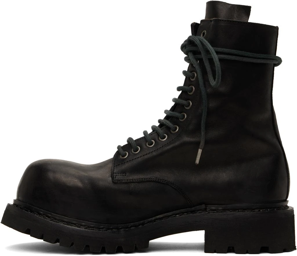 A DICIANNOVEVENTITRE Black Prisma Combat Boots 3