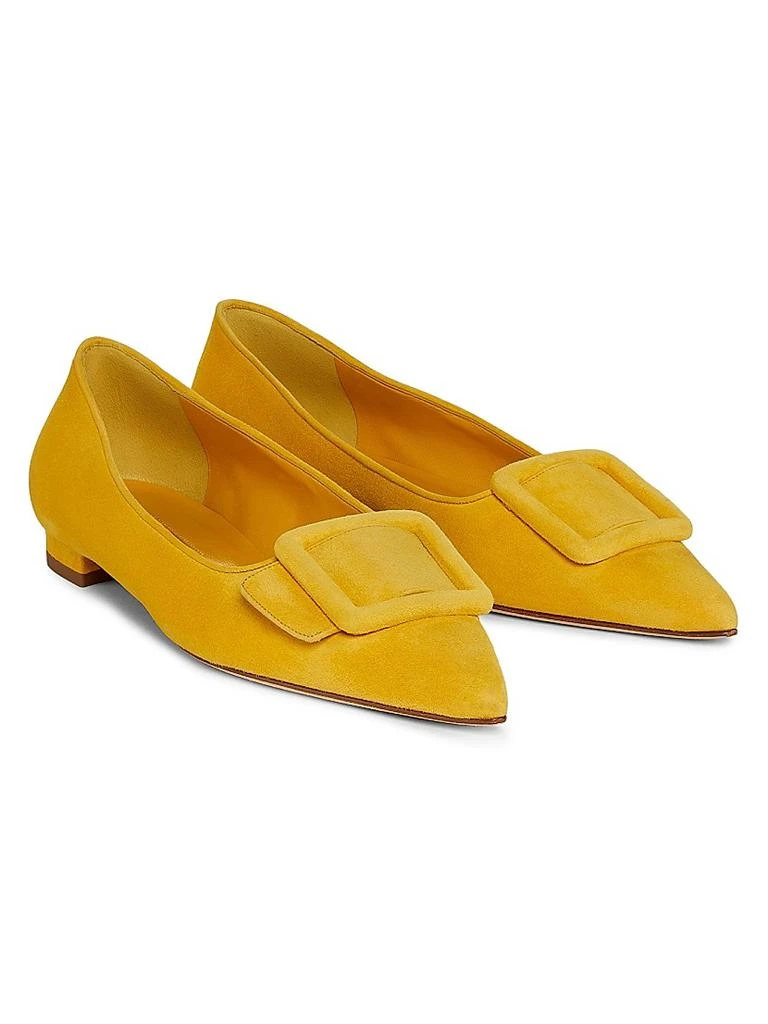 Manolo Blahnik Maysale Suede Flats 2