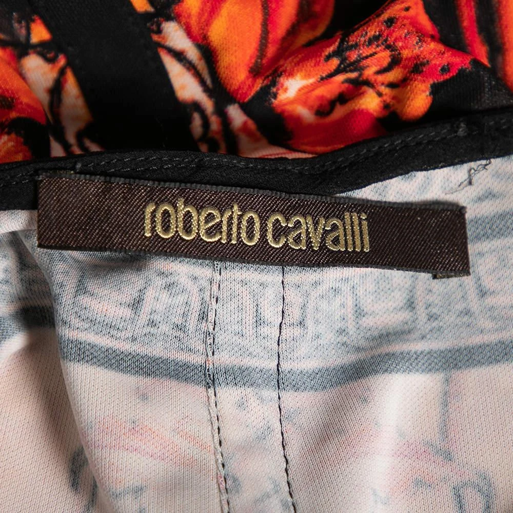 Roberto Cavalli Roberto Cavalli Multicolor Printed Jersey Long Sleeves Top M 5