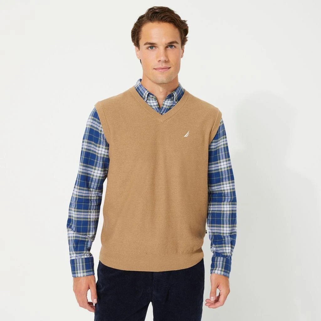 Nautica Mens Big & Tall Navtech V-Neck Sweater Vest 3