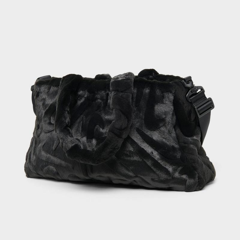 nike velvet tote bag in black