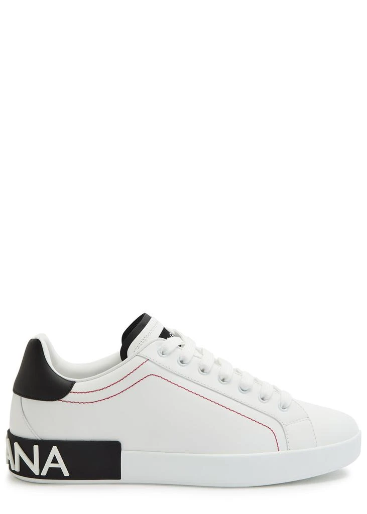 Dolce
Gabbana Portifano panelled leather sneakers 1