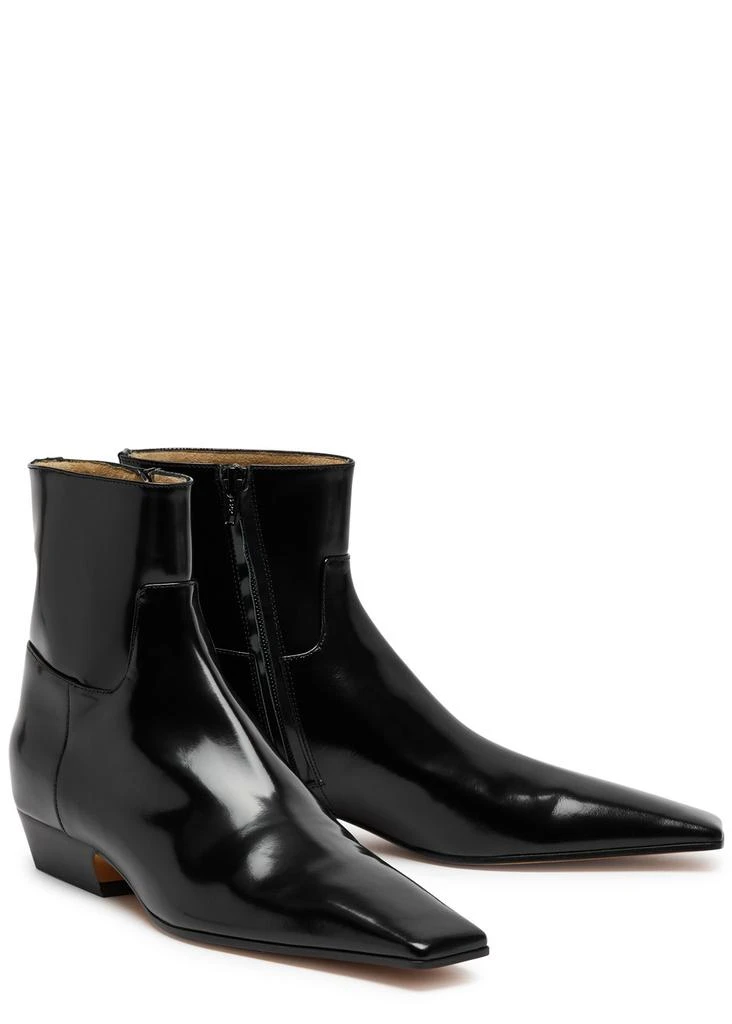 Khaite Marfa 30 leather ankle boots 2