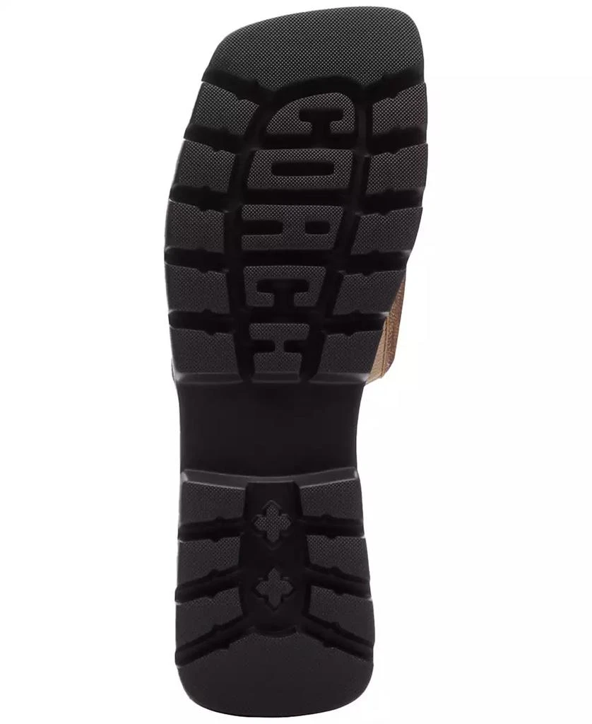 Coach Florence "C" Logo Lug-Sole Slide-On Sandals 5