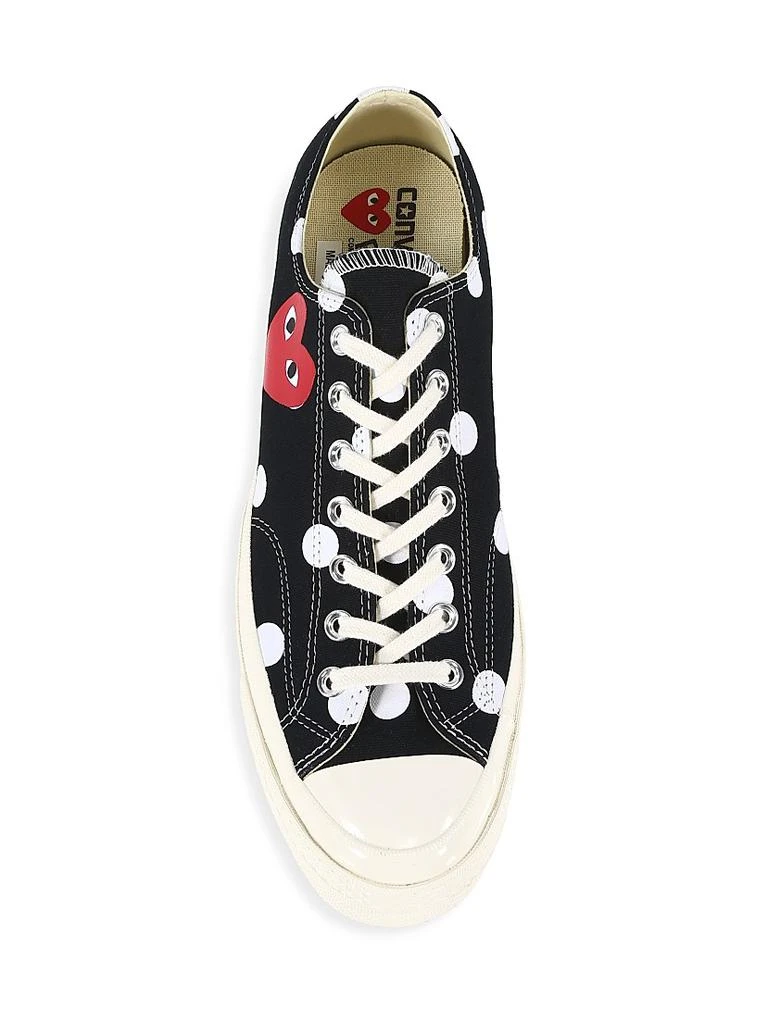 Comme des Garcons CdG PLAY x Converse Men's Chuck Taylor All Star Polka Dot Low-Top Sneakers 5
