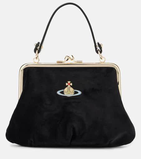 Vivienne Westwood Granny Frame Orb velvet tote bag 1