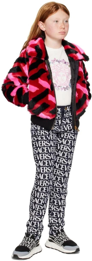 Versace Kids Black Allover Jeans 4
