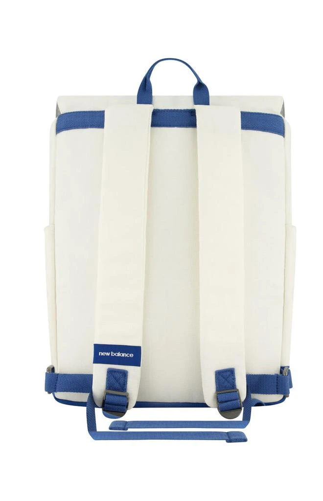 New Balance Blue & White Canvas Backpack 2