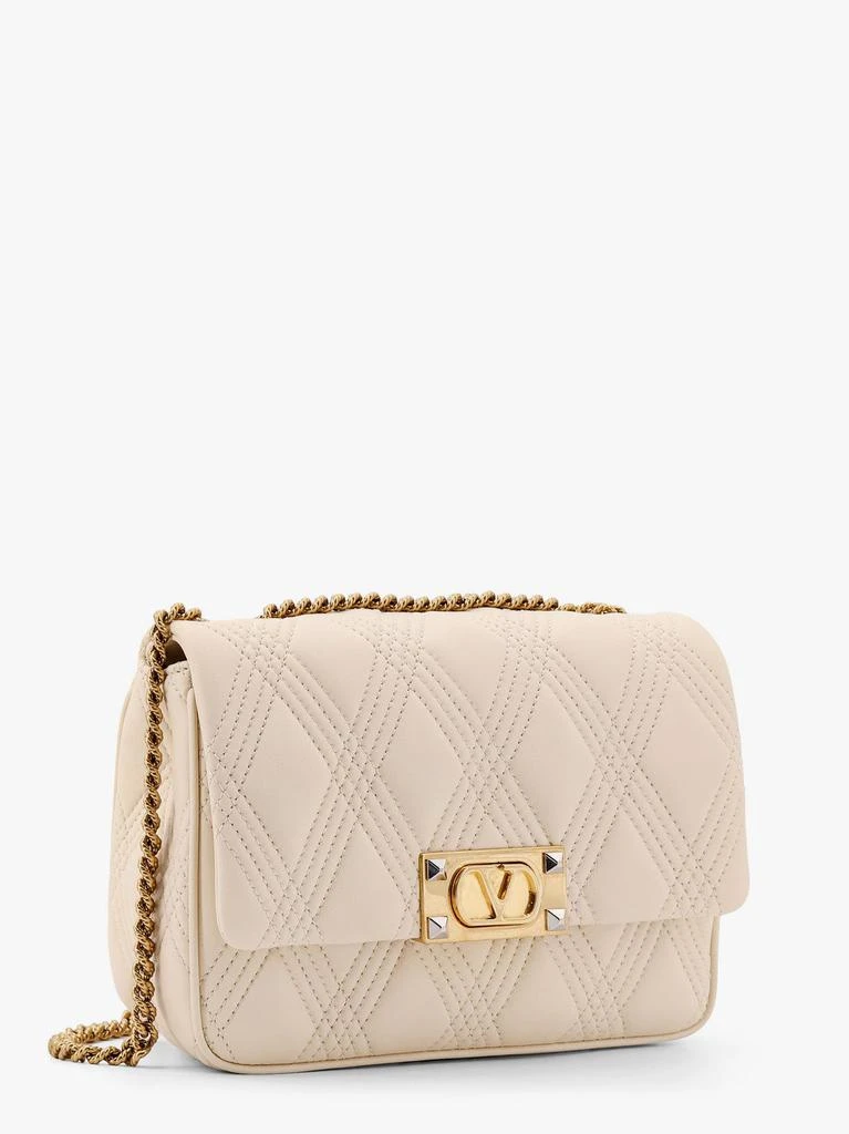 Valentino Valentino garavani quiltie 67 leather medium shoulder bag with chain 3