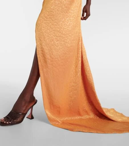 Costarellos Joa gathered halterneck gown 5