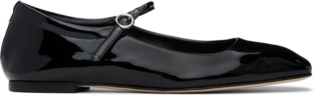 AEYDE Black Uma Leather Mary-Jane Ballerina Flats 1