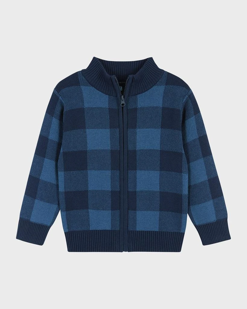 Andy & Evan Boy's Check-Print Intarsia Sweater Set, Size 2T-8 3