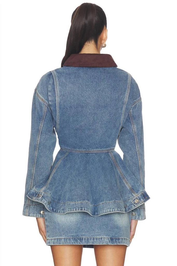 Line 
Dot Line And Dot - Mottle Denim Jacket 2