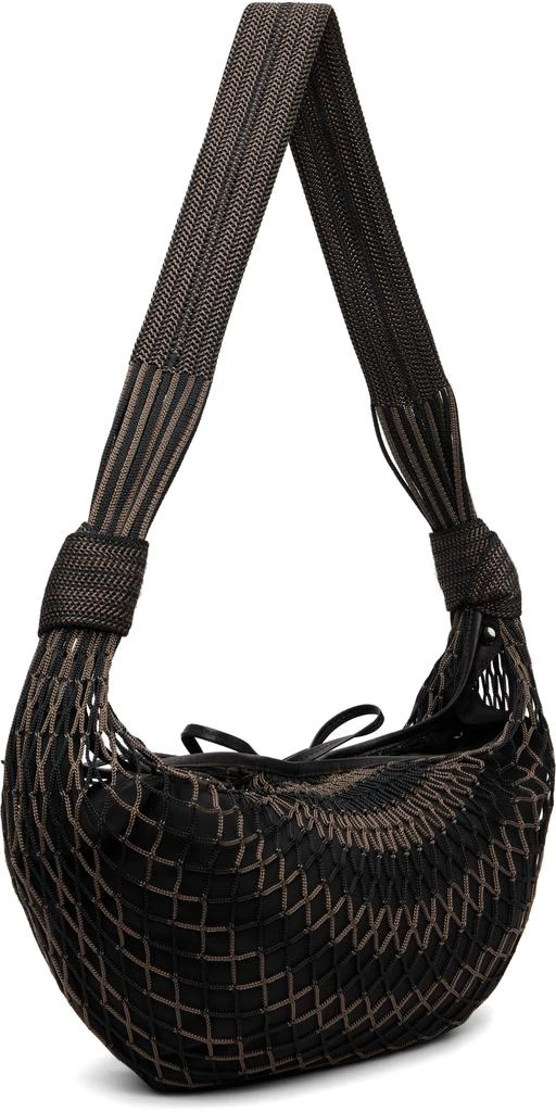 Lemaire Brown 
Black Croissant Filt Bag 3