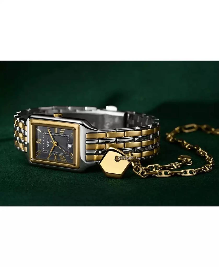 Fossil Women's Raquel Three-Hand Date Two-Tone Stainless Steel Watch and Bracelet Set, 23mm 6