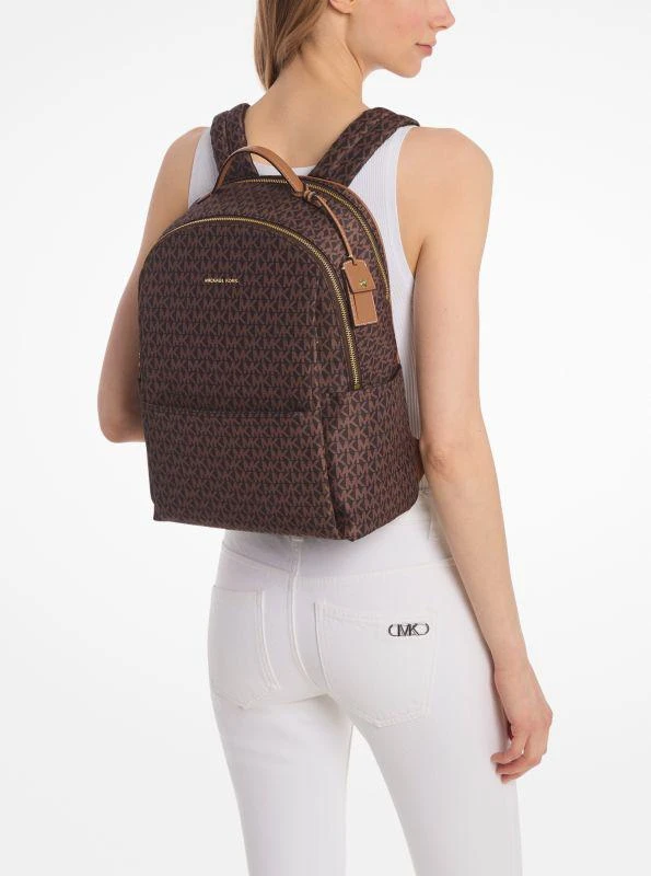 undefined Sable Large Printed Signature Logo Backpack 3