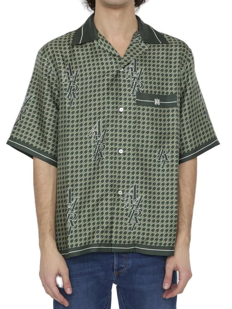 AMIRI Amiri Houndstooth Short-Sleeved Bowling Shirt 1