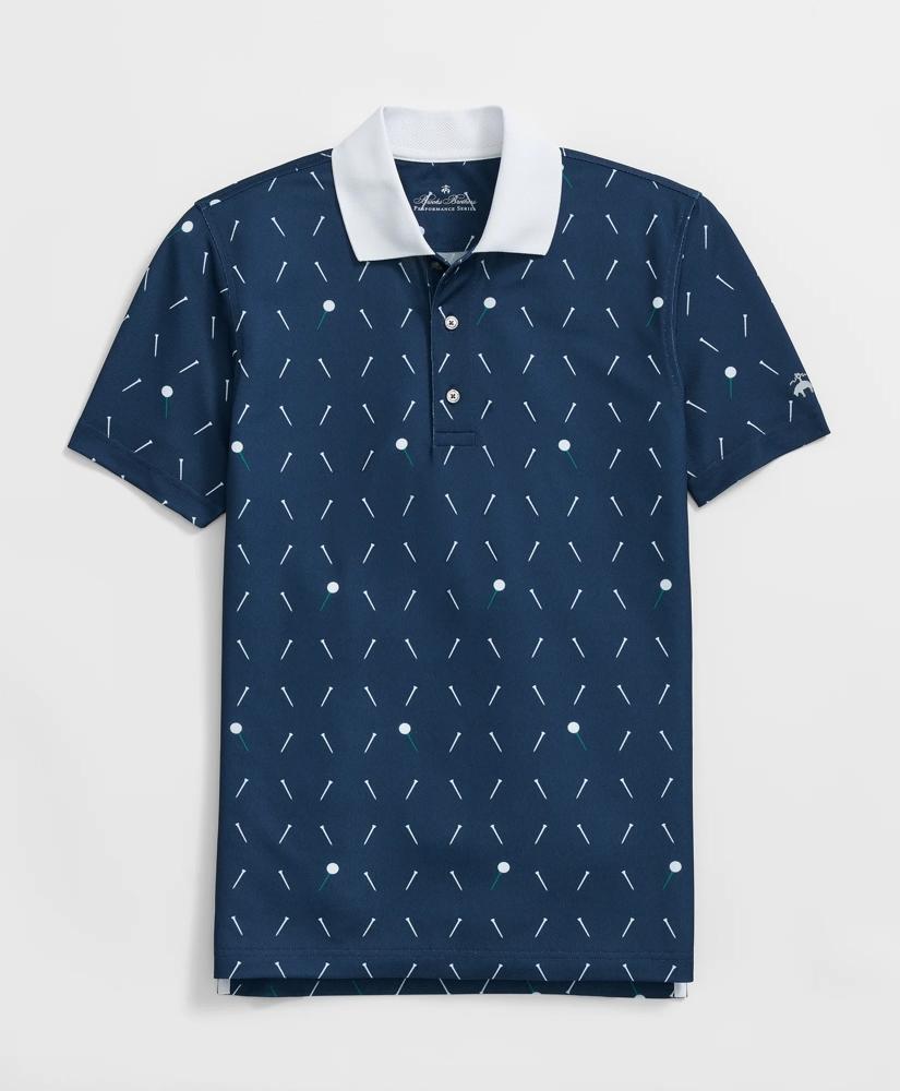 Brooks Brothers Performance Series Golf Print Polo Shirt