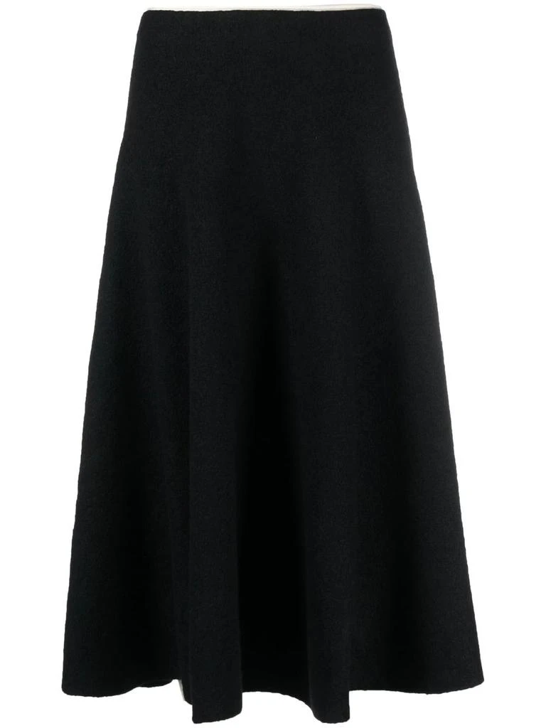 ROCHAS knitted midi skirt - women -  -  - Black 1