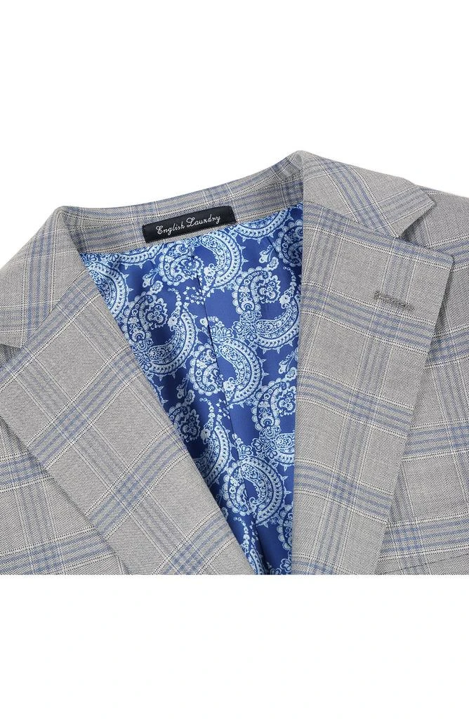 English Laundry Plaid Grey Wool Blend Suit 5