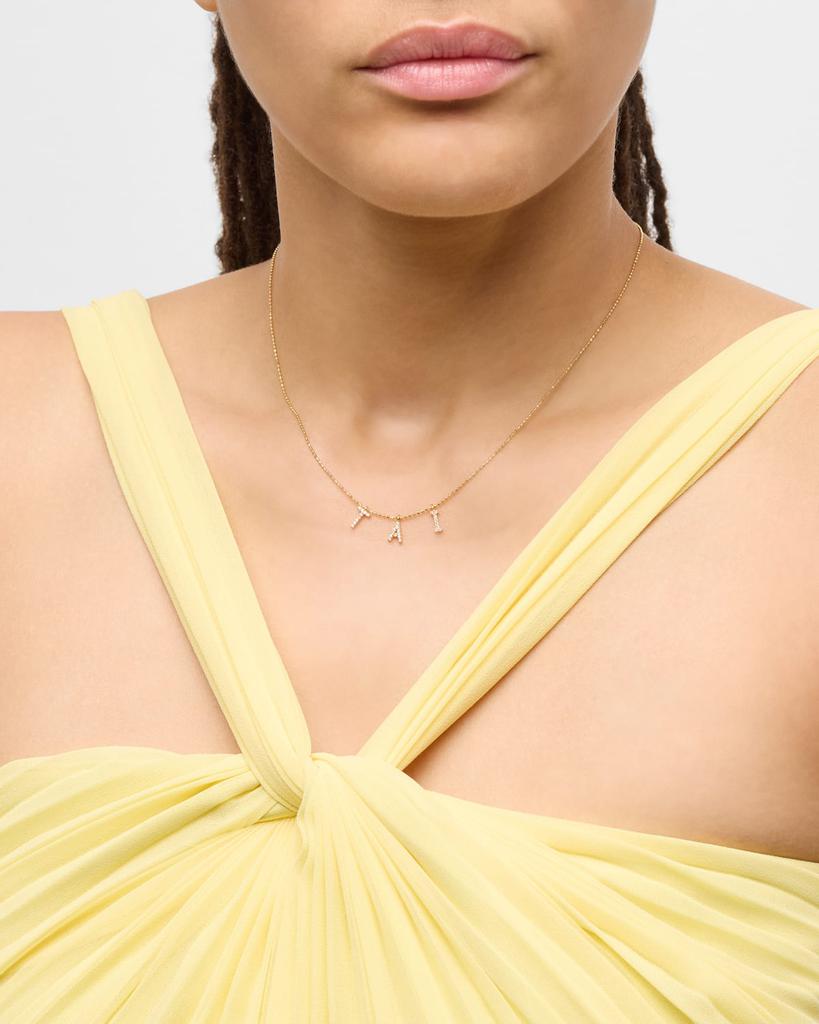 Tai 14K Gold-Plated Sterling Silver 3-Letter Personalized Necklace