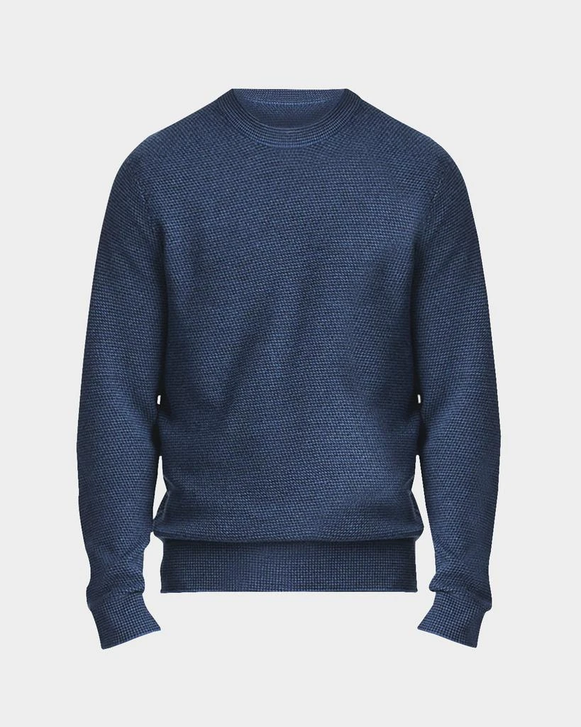 Vince Men's Two-Tone Merino Mesh Sweater 1