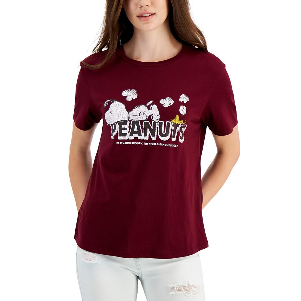 Peanuts Juniors' Snoopy Logo T-Shirt